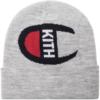 Kith Merch Intarsia Logo Grey Beanie